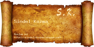 Sindel Kozma névjegykártya